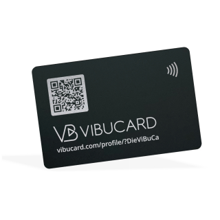 ViBuCard NFC Visitenkarte blackcard
