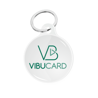 ViBuCard NFC Schlüsselanhänger aus Acrylglas mit 3D Doming
