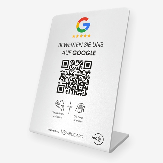 ViBuCard REVIEW Display with NFC and QR Code